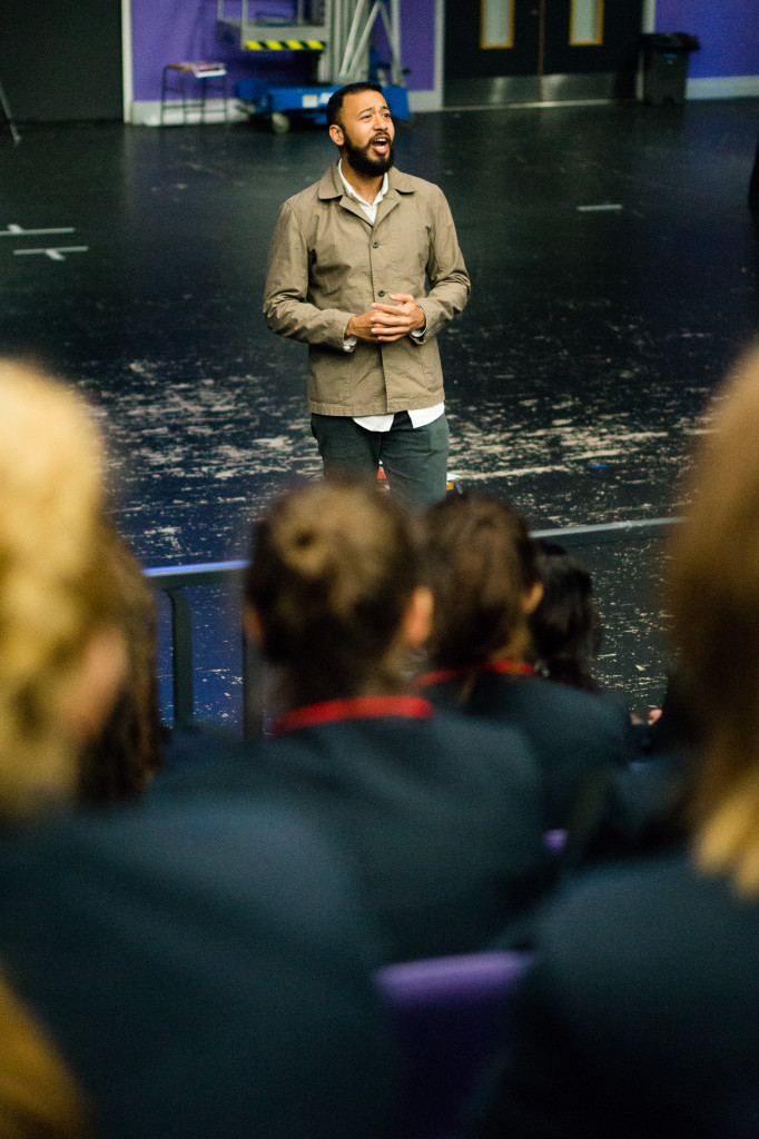 Marc performing at Plumstead Manor School, London 2016 Photo credit Hon Jing Yi
